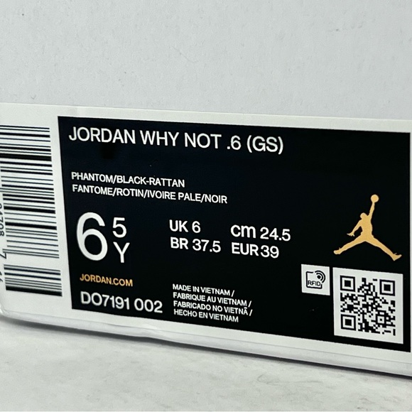 Jordan Why Not Zer0.6 GS Rattan Orange Basketball Shoes - Picture 11 of 11